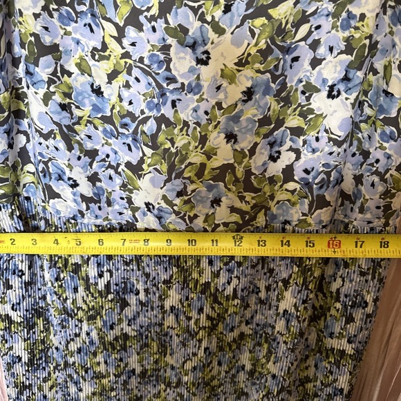 J.Jill Floral Pleated Sleeveless Dress – NWT $129, Size L - Picture 8 of 8